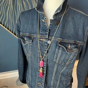 Kendra Scott Eva Necklace in Pink and Gold